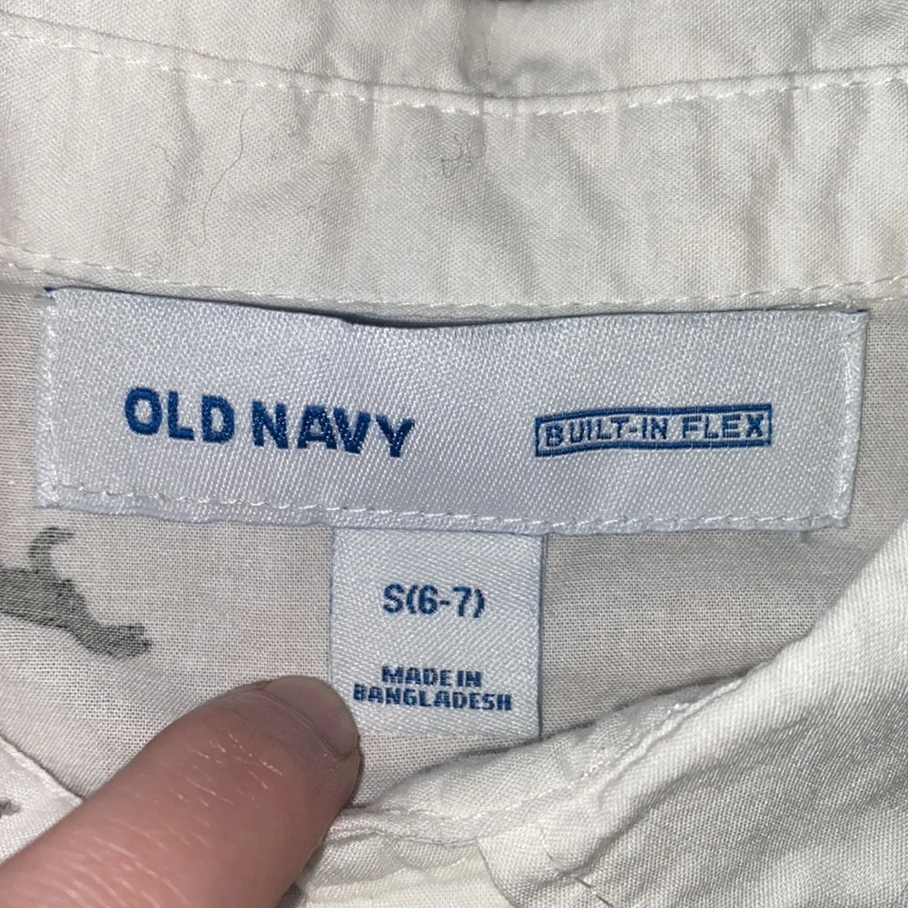 Old Navy dinosaur button down